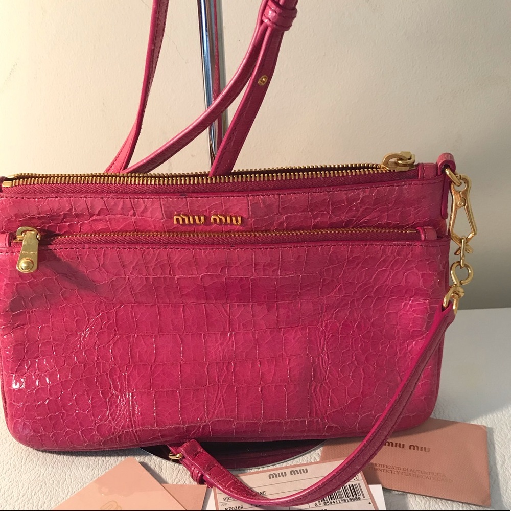 MiuMiu Pink Leather